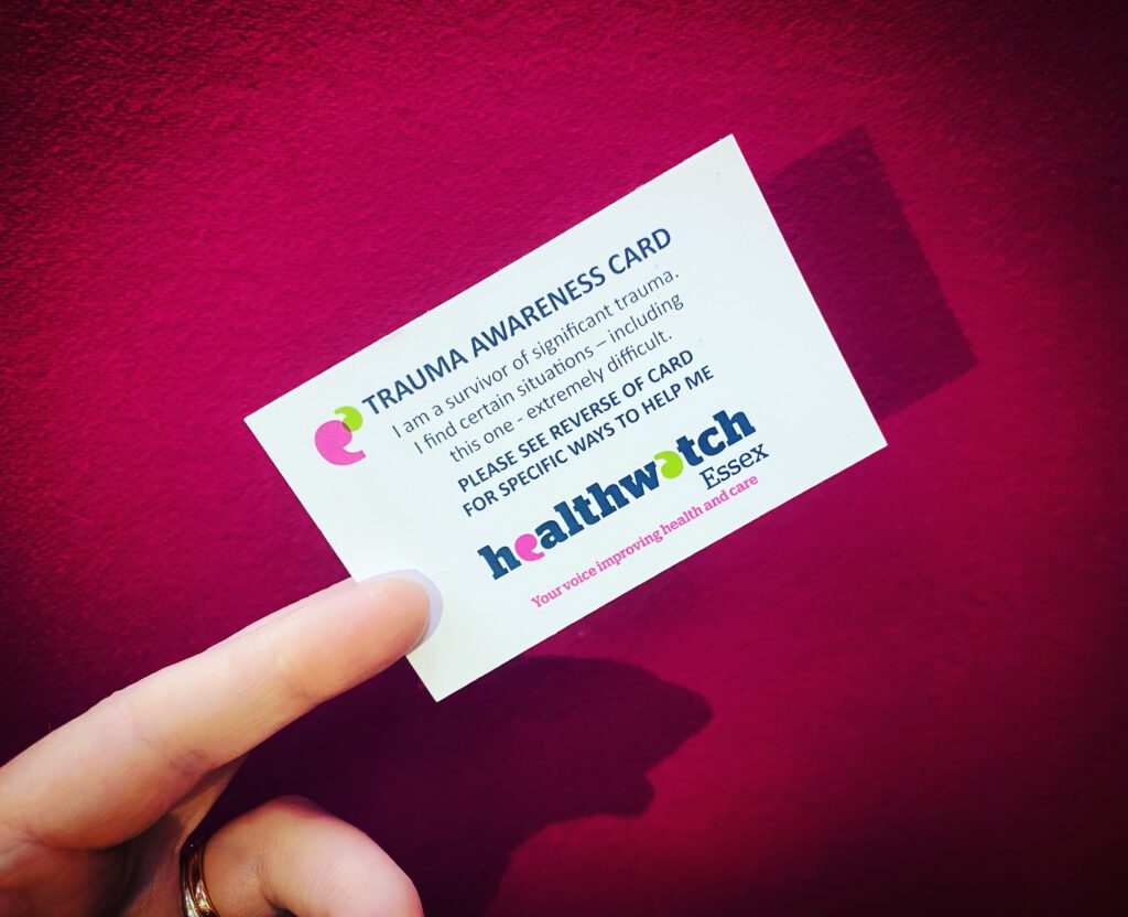image of trauma card