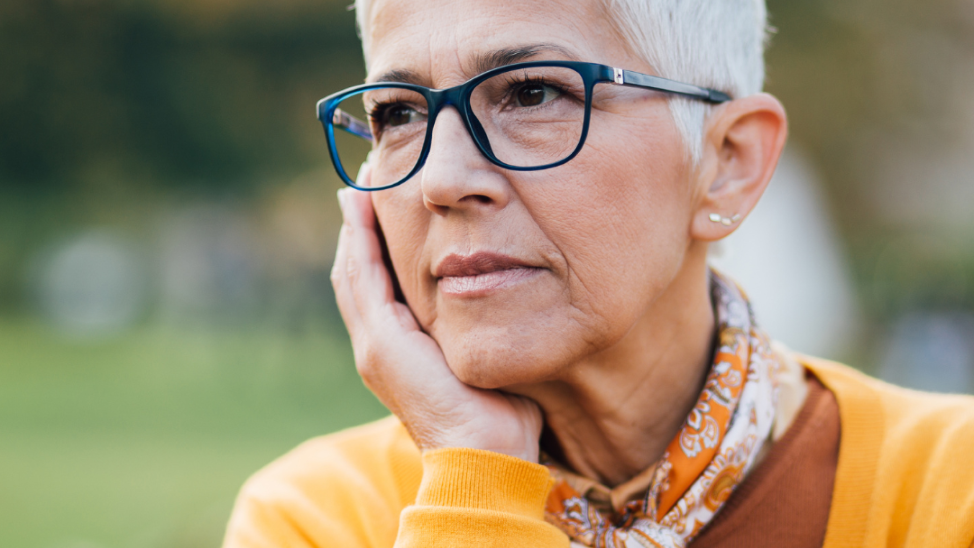 Adult Looking Outside