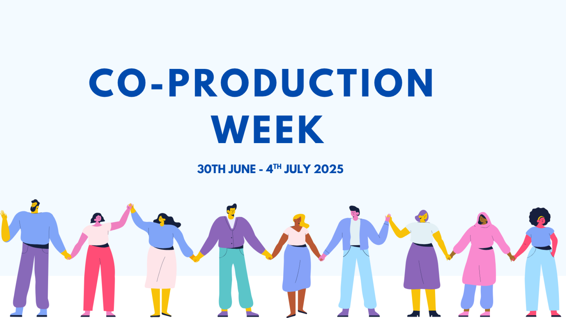 Title slide reads co-production week