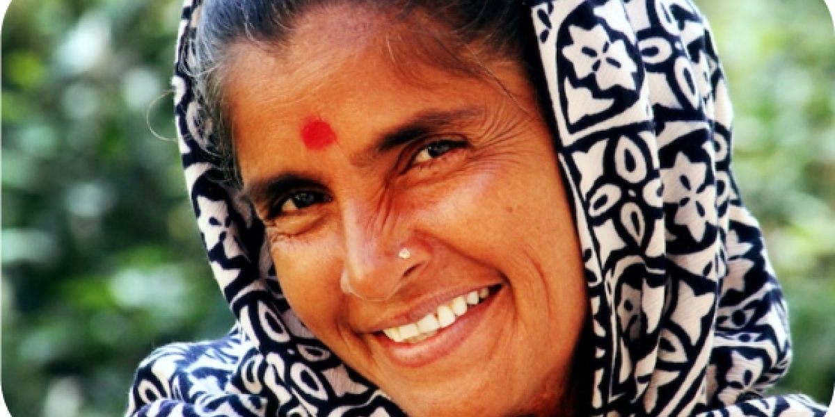 Lady smiling at camera